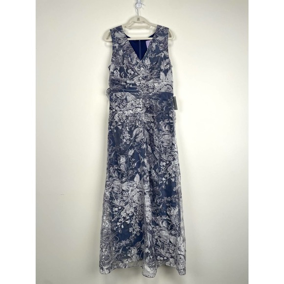 NWT JS Collections Maddison V-Neck Column Gown Size 12 - Picture 5 of 16